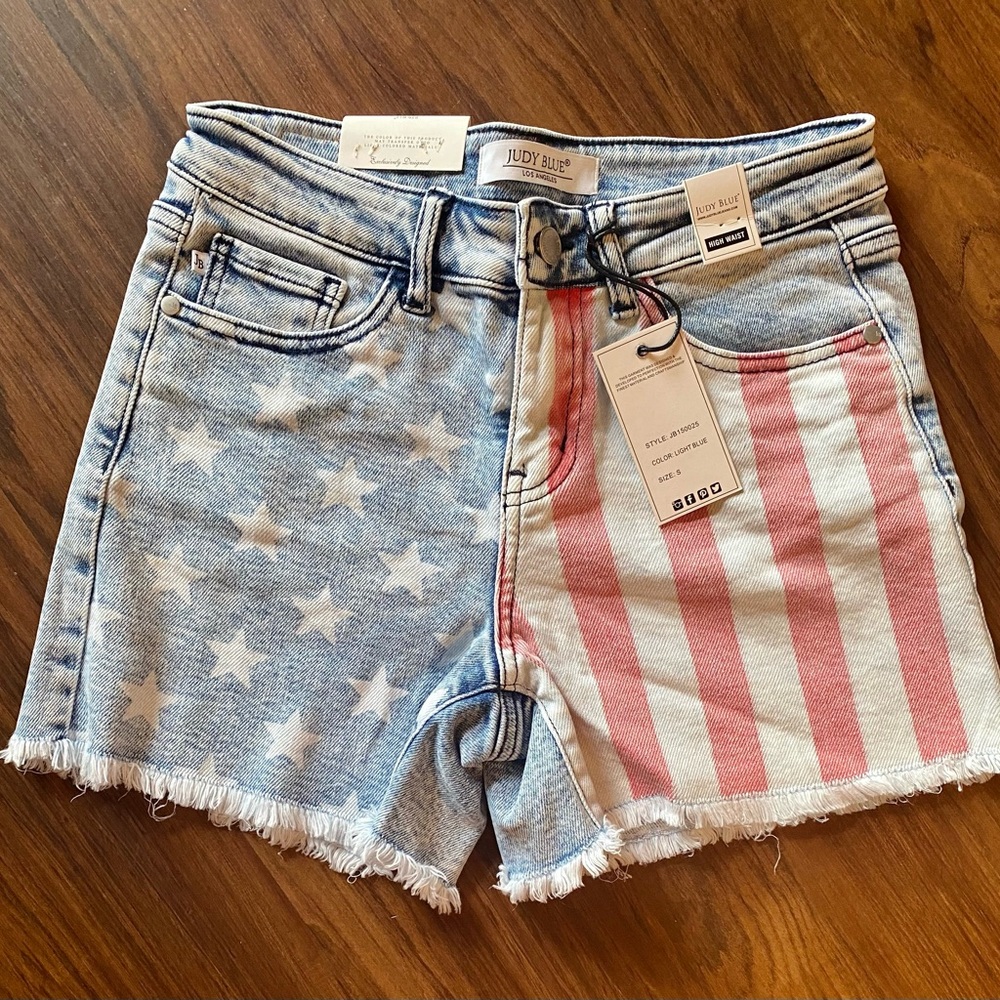Judy Blue high waist light denim shorts